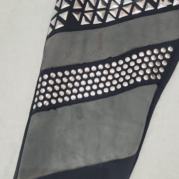 Bebe Black Studded Leggings S - Picture 5 of 9